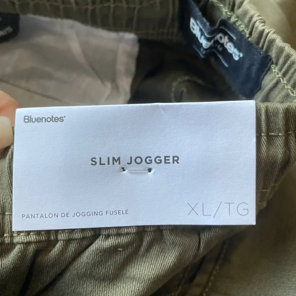 Bluenotes Slim Jogger Military Olive Green Size XL